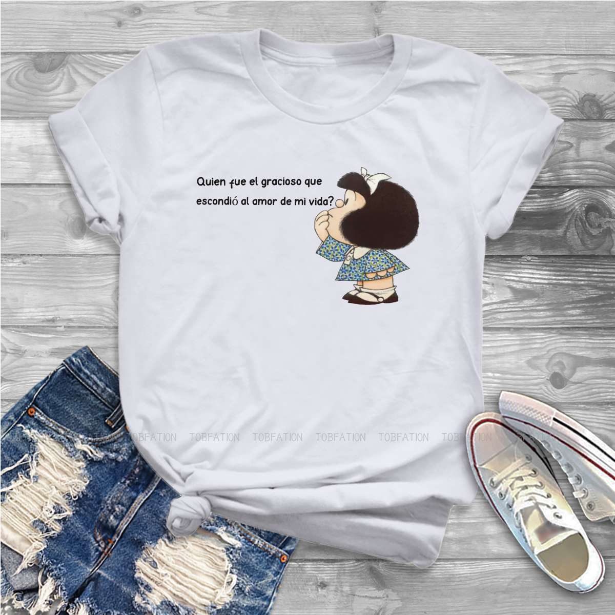 Summer Clothing Essentials Women - Женская Винтажная футболка с надписью «Words
