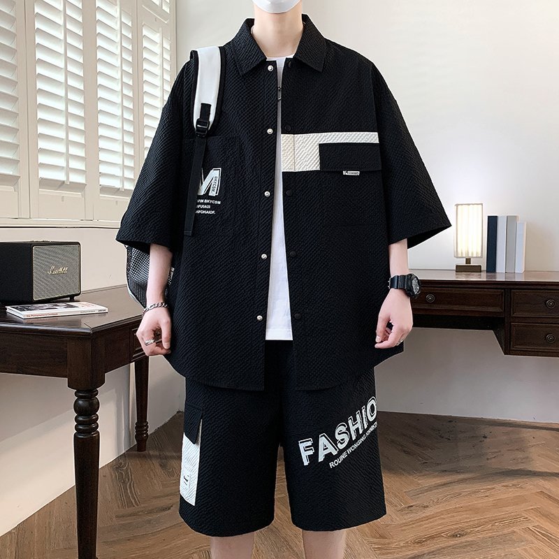 Summer Clothing Pieces - Модный мужской комплект: футболка и шорты,