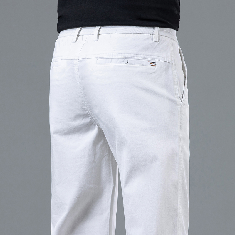Summer Clothing Brands Men - Летние мужские легкие прямые белые брюки,