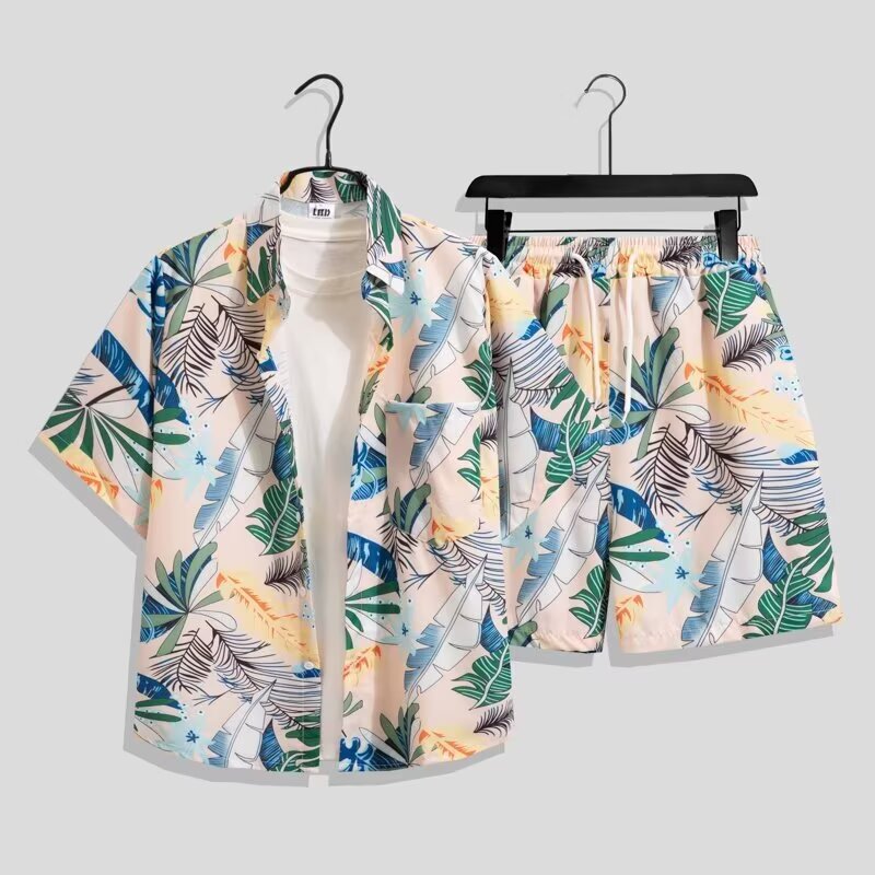 Beach Shirt Hawaiian - Гавайский комплект одежды для мужчин: летняя