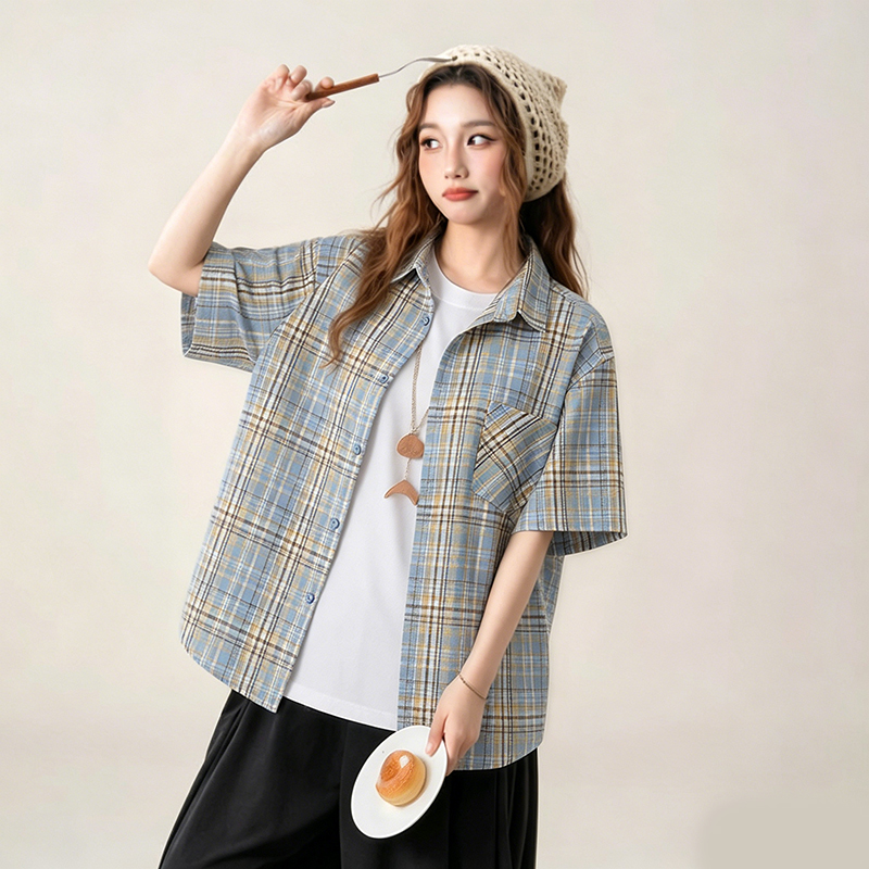 Yellow Summer Clothing - Новая летняя коллекция Y2K: сине-желтая клетчатая