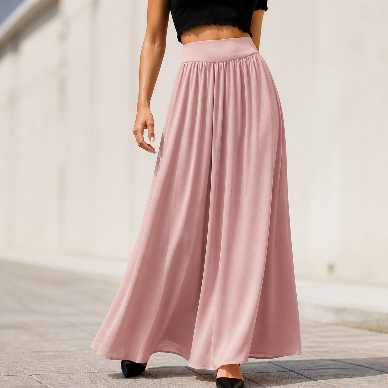 Summer Clothing Essentials Women - Женские легкие брюки с высокой талией