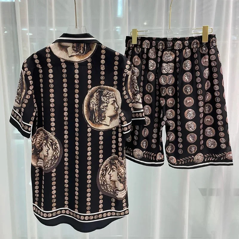 Beach Shirt Hawaiian - Мужской комплект одежды Royal Luxury: винтажная