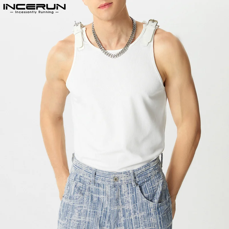 Мужские майки INCERUN из искус – обзор и цена Summer Clothing Colors 2026