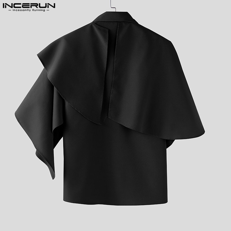 Мужская рубашка INCERUN с асим – обзор и цена Summer Clothing Colors 2026
