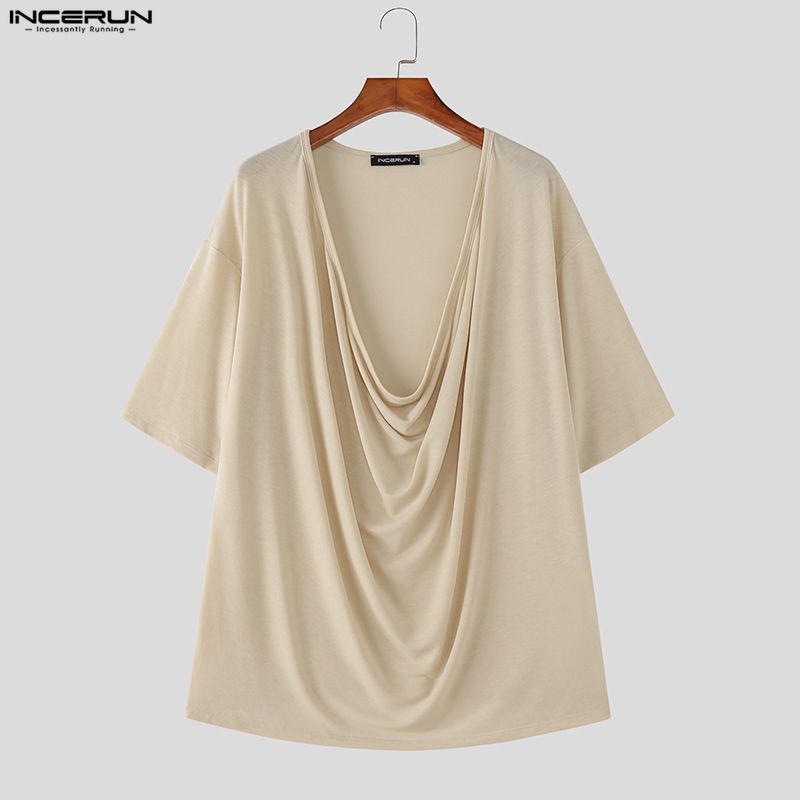 Мужская футболка INCERUN, одно – обзор и цена Summer Clothing Colors 2026
