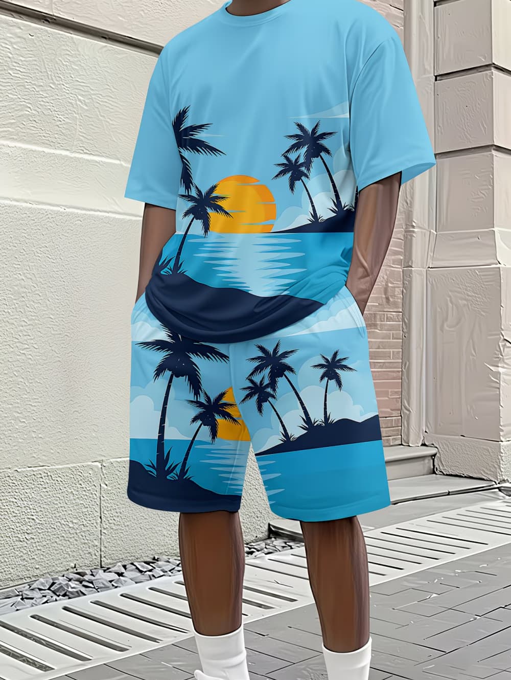 Мужской комплект из 2 предмето – обзор и цена Beach Shirt Hawaiian