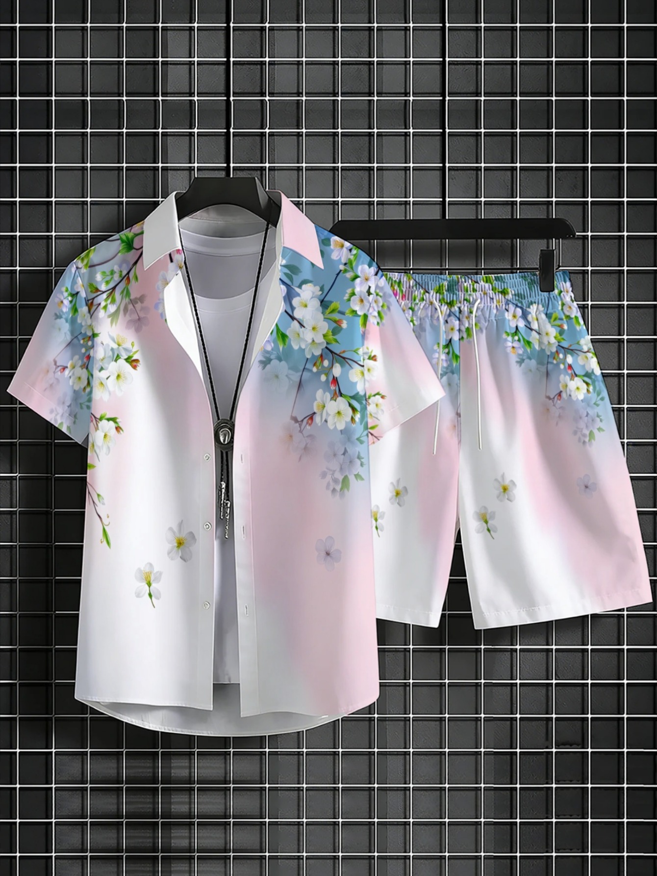 Мужской гавайский комплект из  – обзор и цена Beach Shirt Hawaiian