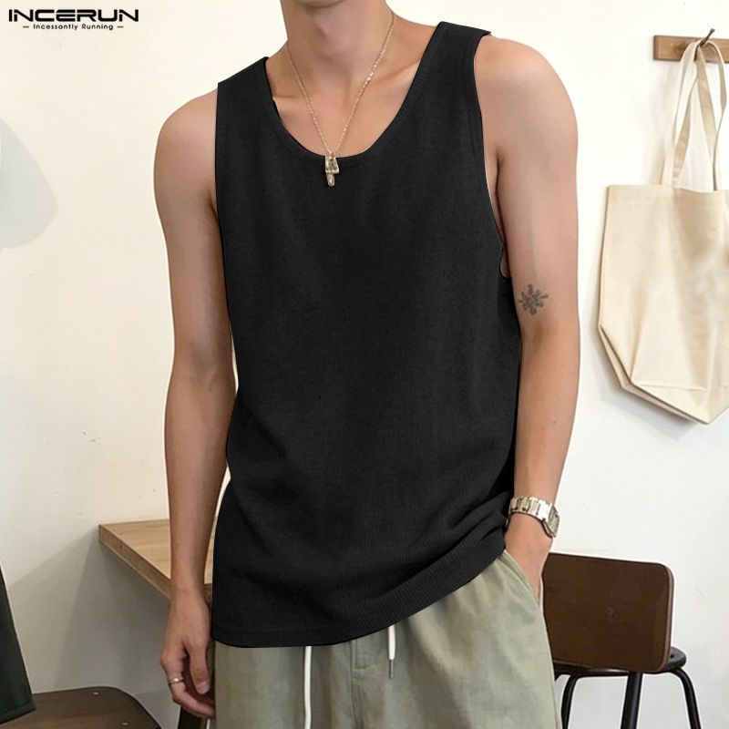 Мужские майки INCERUN, однотон – обзор и цена Summer Clothing Colors 2026