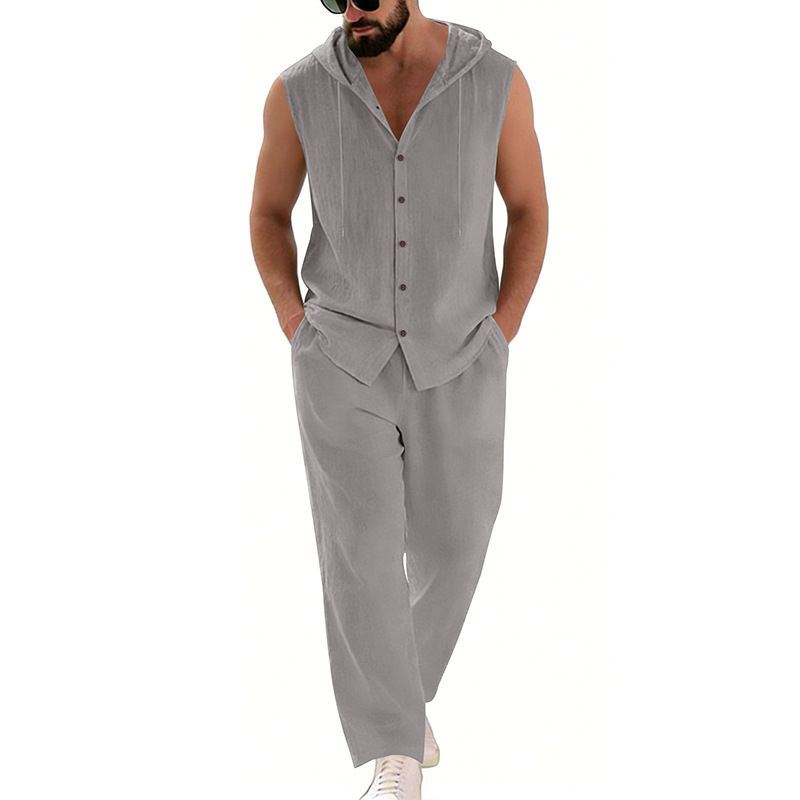 Мужской повседневный льняной к – обзор и цена Summer Clothing Men