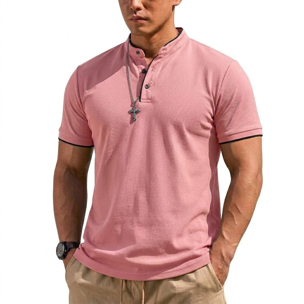 Летняя мужская футболка-поло с – обзор и цена Summer Clothing For Young Men