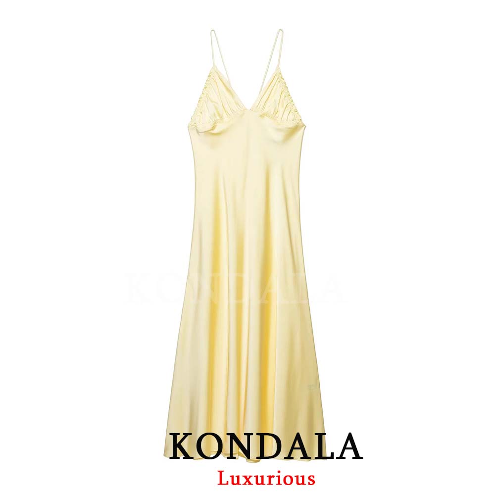 KONDALA Сексуальное шикарное ж – обзор и цена Yellow Summer Clothing